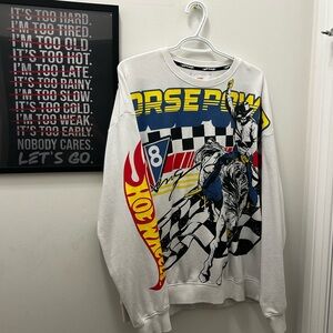 Wrangler X Hot Wheels “Horsepower” Crewneck Sweater